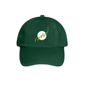 Blockchain Crypto Trading Currency Exchange - Baseball Cap - bottle green - Front