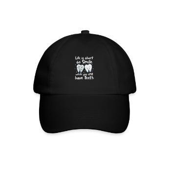 Zahnarzt - Baseballkappe - Schwarz/Schwarz - Vorne