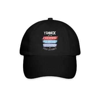 Yannick l'homme le mythe la légende - Casquette classique - noir/noir - Devant
