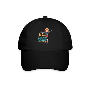 No One ́s A Crazier Skater Than Me - Baseball Cap - black/black - Front