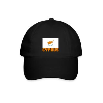 Zypern - Baseballkappe - Schwarz/Schwarz - Vorne