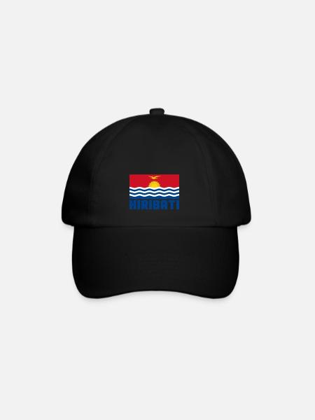 Kiribati - Baseballkappe - Schwarz/Schwarz