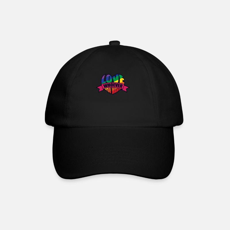 Gay Pride - Baseballkappe - Schwarz/Schwarz
