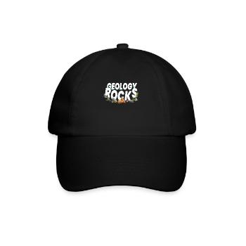 Geology Rocks Geology Steine Sammeln - Baseballkappe - Schwarz/Schwarz - Vorne