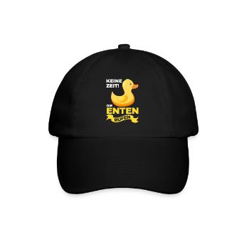 Enten Entenzüchter Ente Geschenk - Baseballkappe - Schwarz/Schwarz - Vorne
