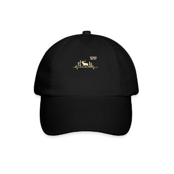 Jäger Jagdschein Reh Herzschlag Grünes Abitur - Baseball Cap - black/black - Front