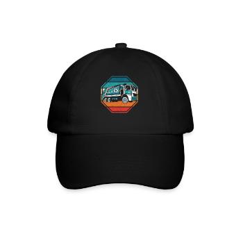 Garbage Truck Retro Waste Collector Garbage Truck Driver - Baseball Cap - black/black - Front