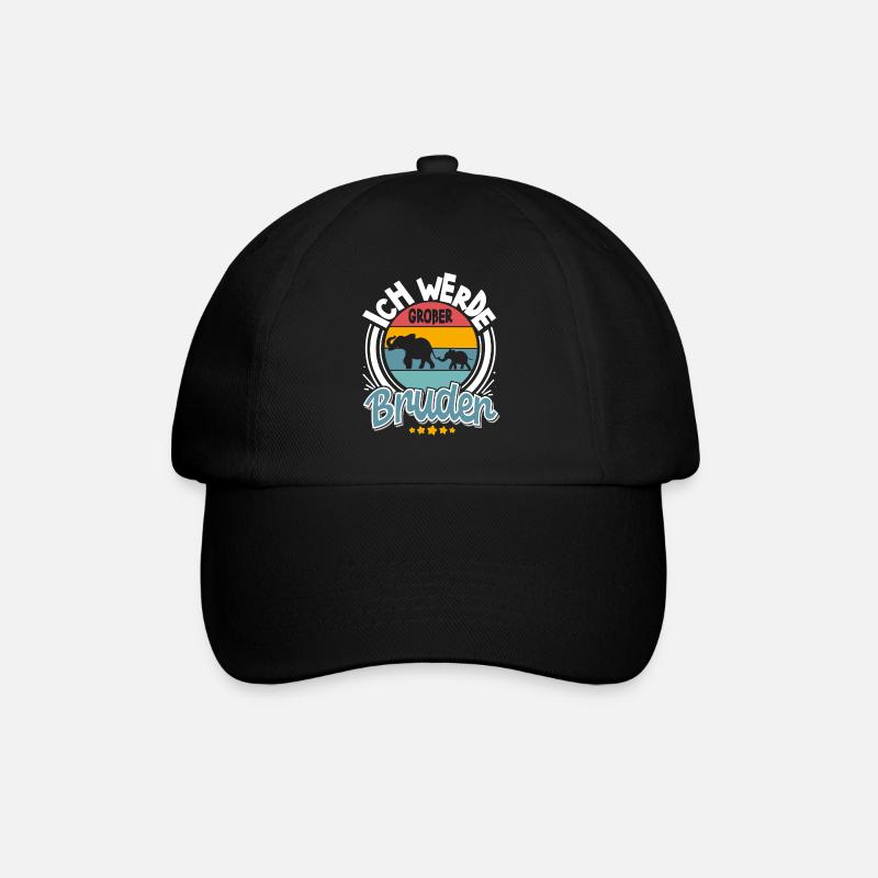Ich Werde Großer Bruder - Baseballkappe - Schwarz/Schwarz