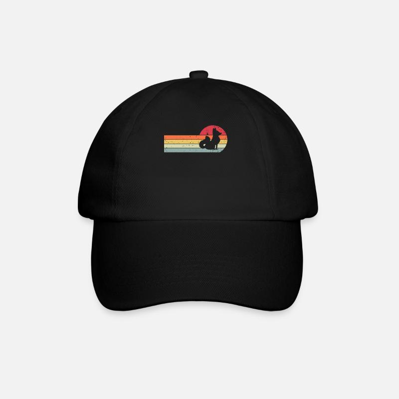 Fuchs - Baseballkappe - Schwarz/Schwarz