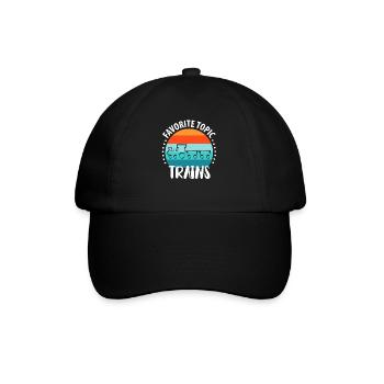 Train Railway Railway Trains Train drivers - Baseball Cap - black/black - Front