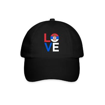 Serbia - Baseball Cap - black/black - Front