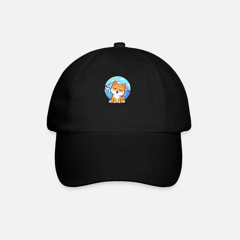Shiba Inu - Baseball Cap - black/black