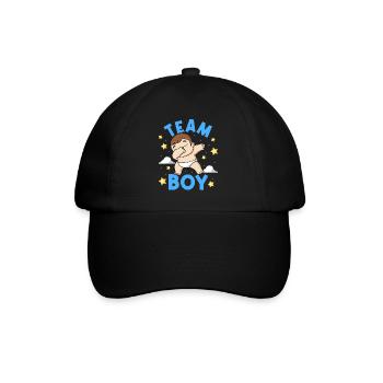 Team Boy Gender Reveal - Baseball Cap - black/black - Front