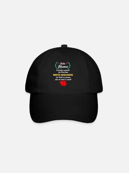 Mama lustig witzig Mutter Geburtstag Geschenk - Baseballkappe - Schwarz/Schwarz