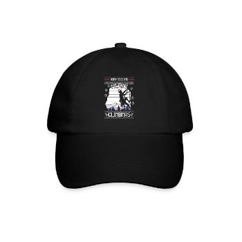 Escalade Montagne Moche Pull de Noël Cadeau - Casquette classique - noir/noir - Devant