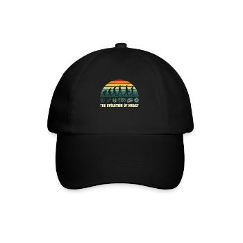 The Evolution Of Money BTC Bitcoin Crypto - Baseballkappe - Schwarz/Schwarz - Vorne