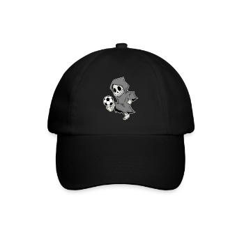 Grim Reaper avec le football - Casquette classique - noir/noir - Devant