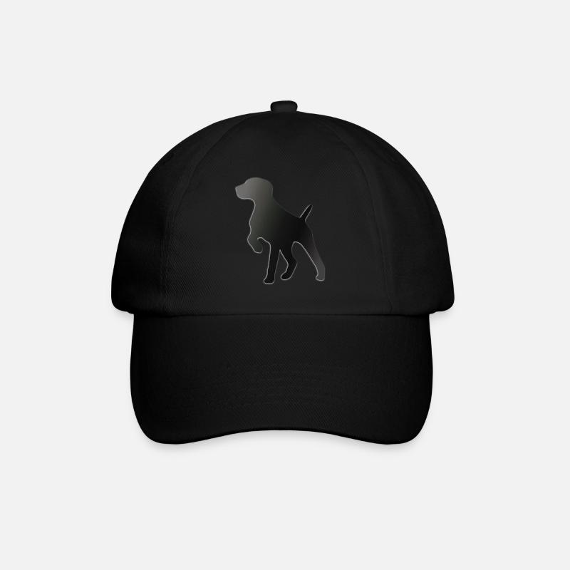 Deutsch Kurzhaar Zeiger GSP MOM PAPA Retro - Baseballkappe - Schwarz/Schwarz