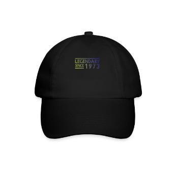 Légendaire depuis 1973 - Grand design d’anniversaire - Casquette classique - noir/noir - Devant