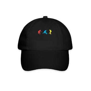 Tretroller - Baseballkappe - Schwarz/Schwarz - Vorne