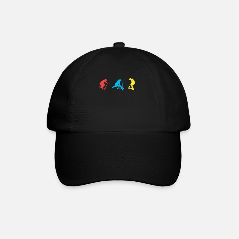 Tretroller - Baseballkappe - Schwarz/Schwarz