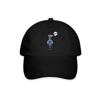 Hartnäckig Schuhschnabel Vogel Abu Markub - Baseballkappe - Schwarz/Schwarz - Vorne