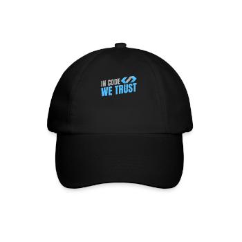 Programmierer Coder Software Entwickler - Baseballkappe - Schwarz/Schwarz - Vorne