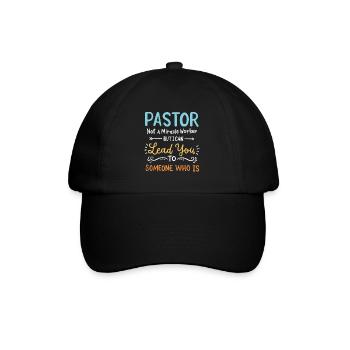 Pfarrer Priester - Baseballkappe - Schwarz/Schwarz - Vorne