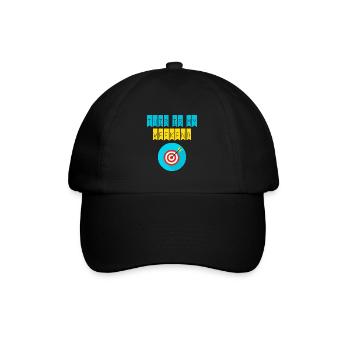 This is my weekend archery player - Baseball Cap - black/black - Front