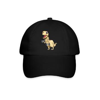 Tyrannosaurus bicep curls - Baseball Cap - black/black - Front