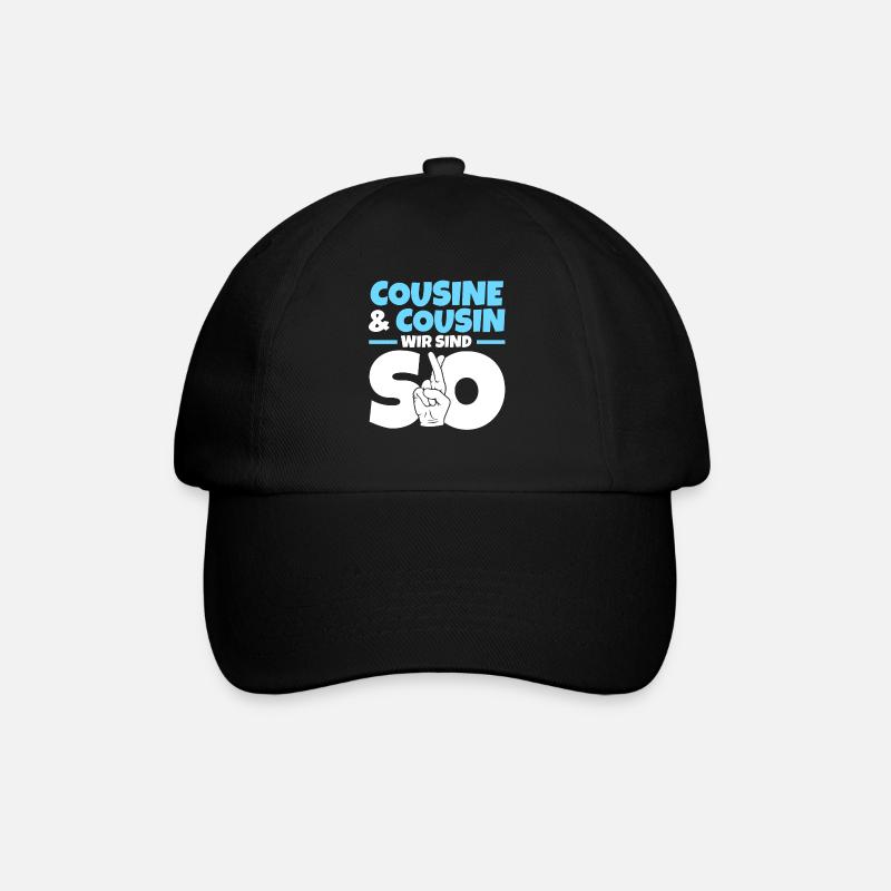 Cousine Cousin - Baseballkappe - Schwarz/Schwarz