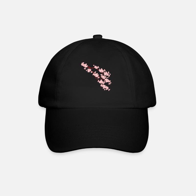sakura - Baseball Cap - black/black