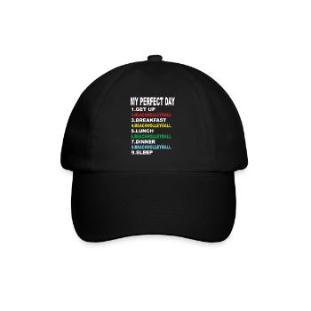 My Perfect Day Beach Volleyball - Baseball Cap - black/black - Front