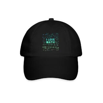 Conception mathématique pour professeur de mathématiques et étudiant en mathématiques - Casquette classique - noir/noir - Devant