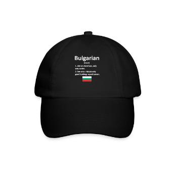 Bulgarian Bulgaria Flag Bulgarian roots - Baseball Cap - black/black - Front