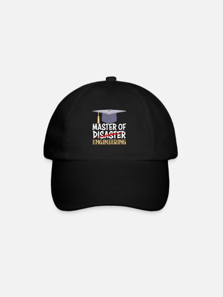 Master Abschluss 2022 Master of Engineering - Baseballkappe - Schwarz/Schwarz