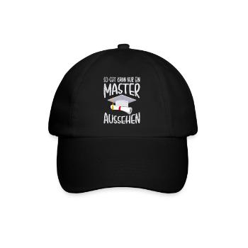 Nur ein Master kann so gut aussehen Master - Baseballkappe - Schwarz/Schwarz - Vorne