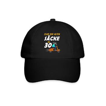 30. Geburtstag Geschenk für Männer 30. Ehrentag - Baseballkappe - Schwarz/Schwarz - Vorne