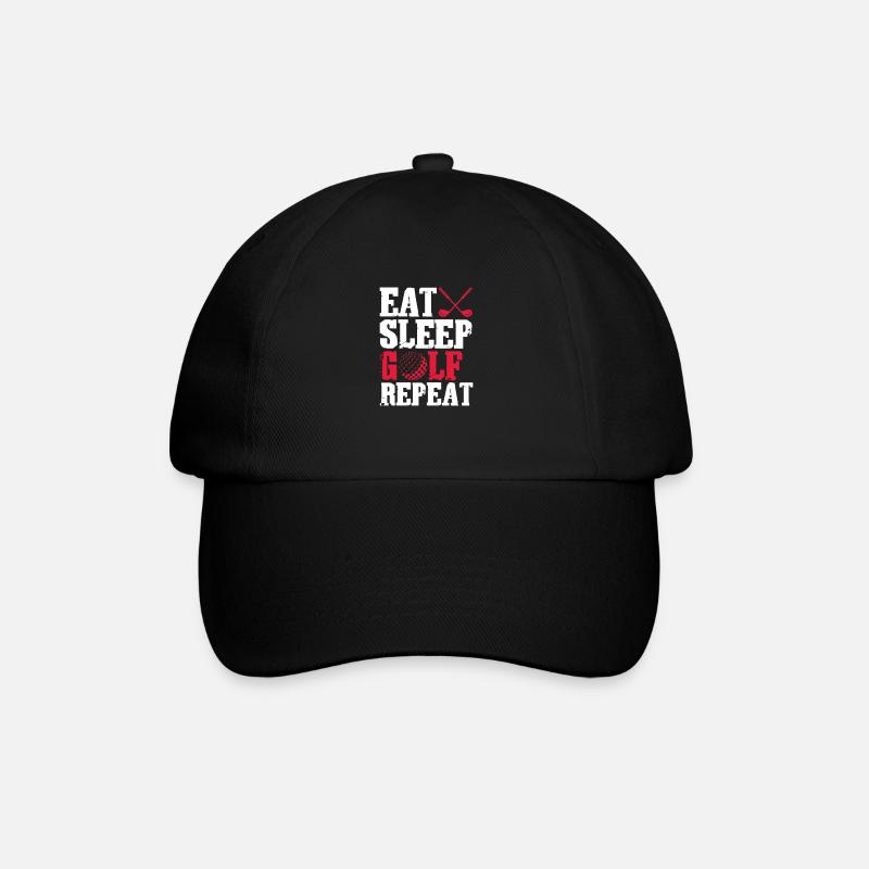 Golf Golfer Golf Club Golf Ball Cadeau - Casquette classique - noir/noir