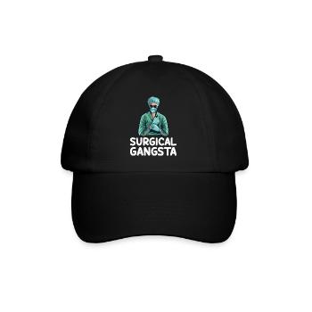 Technologue chirurgical Gangsta Tech Drôle - Casquette classique - noir/noir - Devant