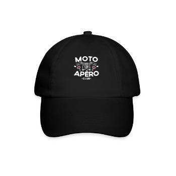 Moto Apéro Club - Casquette classique - noir/noir - Devant