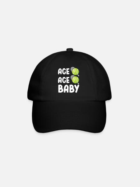 Ace Ace Baby Tennis Zeggen - Baseballcap - zwart/zwart