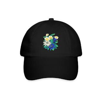 Austria Flowers Flower Mountains Mountains Nature Flora - Baseball Cap - black/black - Front