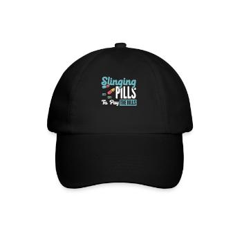 Pharmacist Gift, Pharmacy Pharmacy, Pharmacist - Baseball Cap - black/black - Front