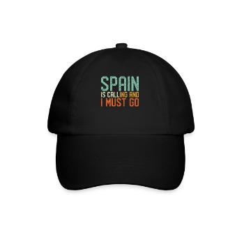 Spain is Calling I must go - Baseball Cap - black/black - Front