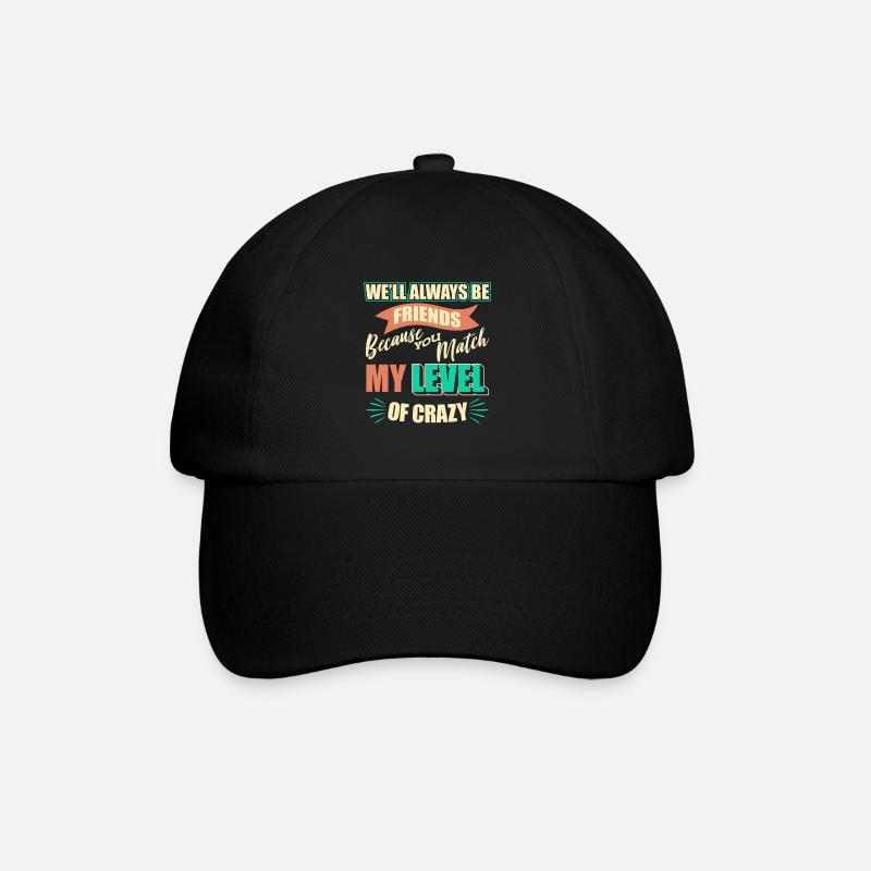 Freund Beste Freunde - Baseballkappe - Schwarz/Schwarz