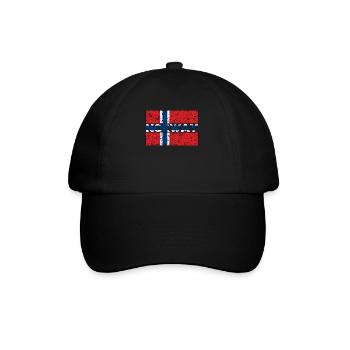 Norwegian Norway flag Norwegian roots - Baseball Cap - black/black - Front
