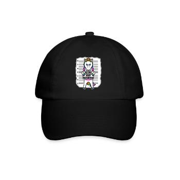 Klein aber gefährlich - Baseballkappe - Schwarz/Schwarz - Vorne