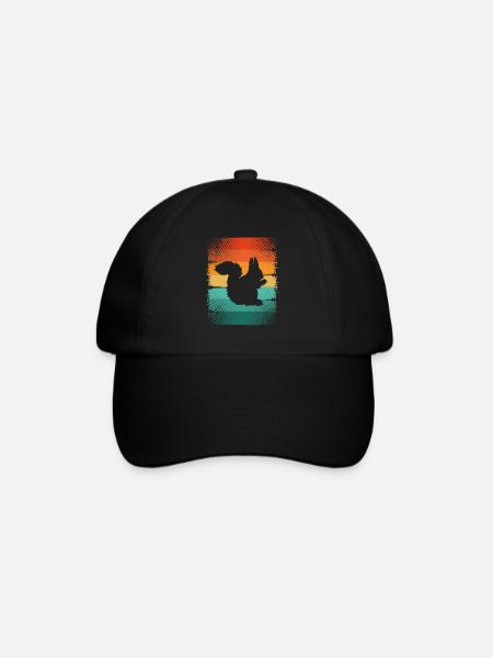 Squirrel - Baseball Cap - black/black