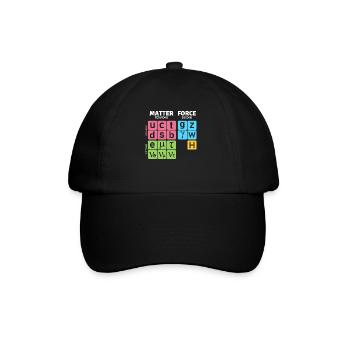 Standard Model of Particle Physics with Higgs Boson - Baseball Cap - black/black - Front